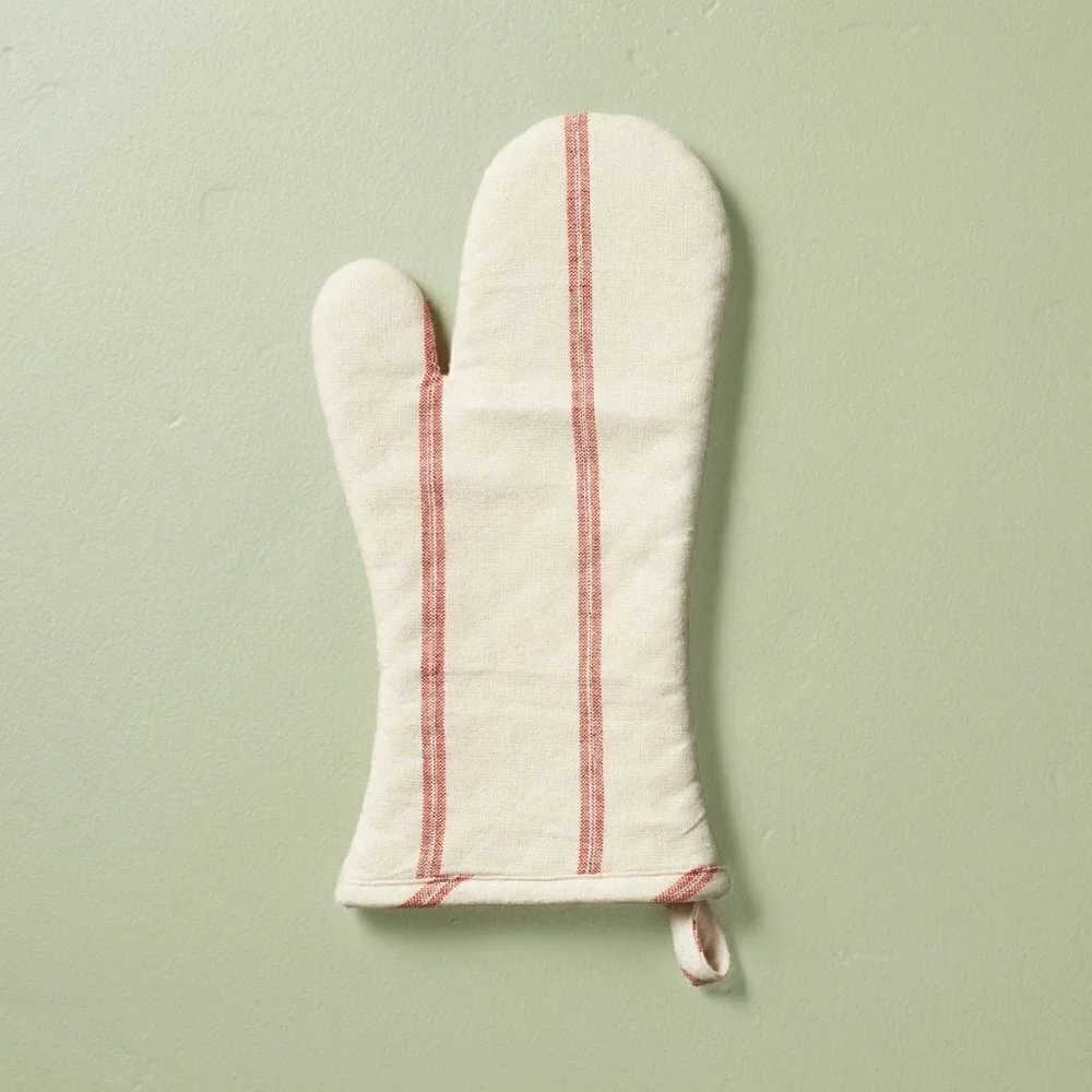 Stripe Oven Mitt Natural/Red - Hearth & Hand Magnolia,‎ Target Christmas 2023